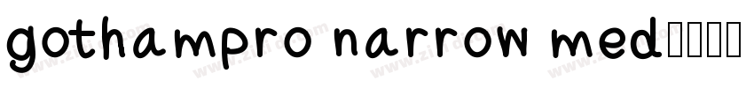 gothampro narrow med字体转换